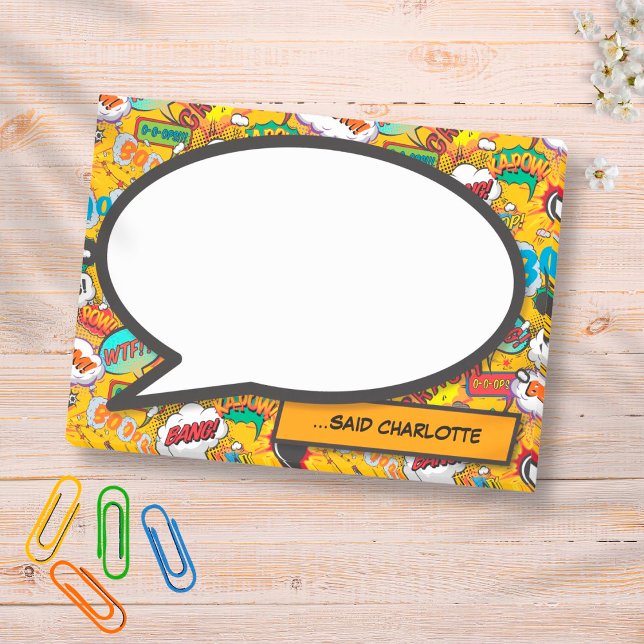 Post-it® Bulle de dialogue de bande dessinée moderne (Créateur téléchargé)