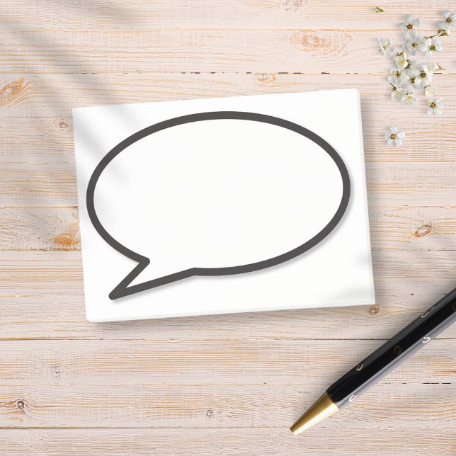 Post-it® Bulle de dialogue de bande dessinée moderne amusan (Créateur téléchargé)