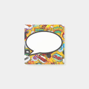 Post-it® Bulle de dialogue drôle de bande dessinée moderne