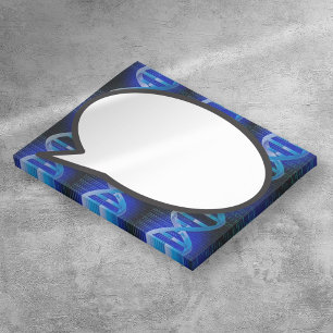 Post-it® Bulle de parole ADN bleu Science médicale