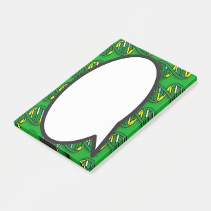 Post-it® Bulle de parole ADN verte Science médicale