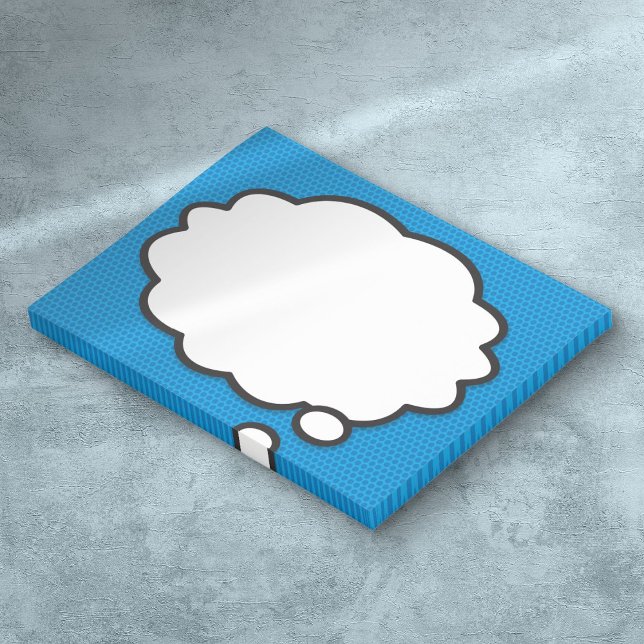 Post-it® Bulle de pensée de pop art de bande dessinée (Comic Book Pop Art Think Bubble Post-it Notes)