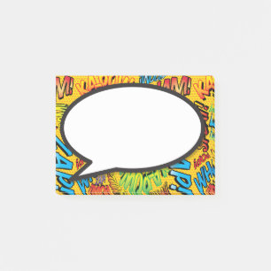 Post-it® Bulle de Texte Drôle Livre de Bande Dessinée Color