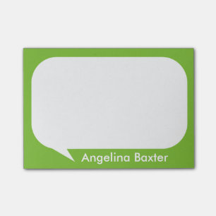 Post-it® Bulle d'entretien de vert et de blanc de chaux de