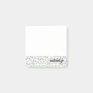 Post-it® Bulles de coeur d'arc-en-ciel