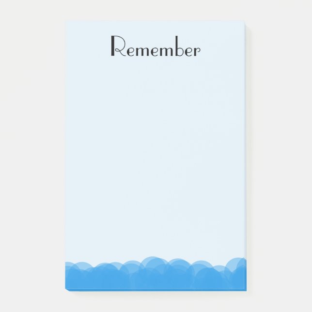 Post-it® Bulles En Bleu (Devant)