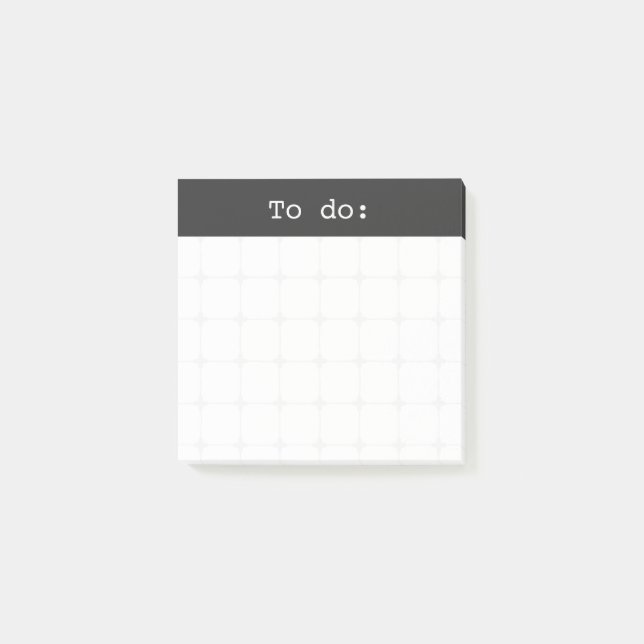 Post-it® Bullet Journal Grille Neutre À Faire Noir  (Devant)