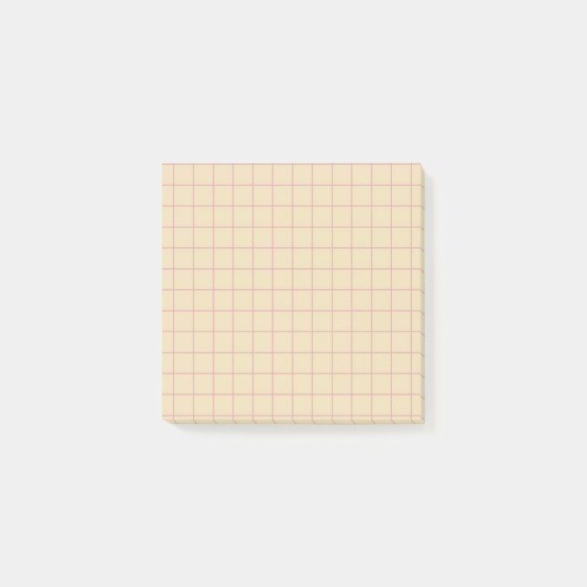 Post-it® Bureau de conception de grille minimale À damiers  (Devant)