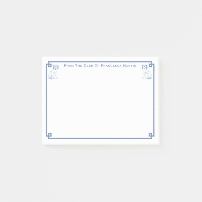 Post-it® Bureau D'Espagnol Darling Blue And White (Devant)