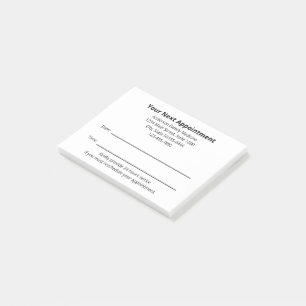 Post-it® Bureau du médecin Votre prochain rappel de rendez-