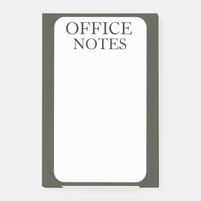 POST-IT® BUREAU PERSONNALISÉ SIMPLE MODERNE ÉLÉGANT (Devant)