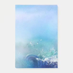 Post-it® Bureau - Vagues de mer aquarelle