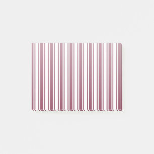 Post-it® Burgundy rouge et blanc bonbons rayures