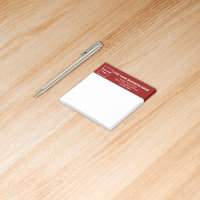 Business Red Heading White Carré poster une note