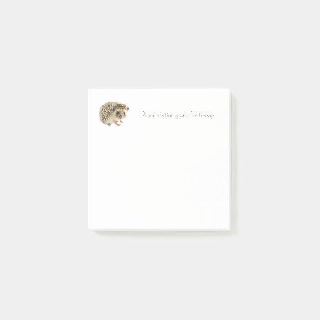 Post-it® Buts quotidiens Notes post-IT - Hérisson (Devant)