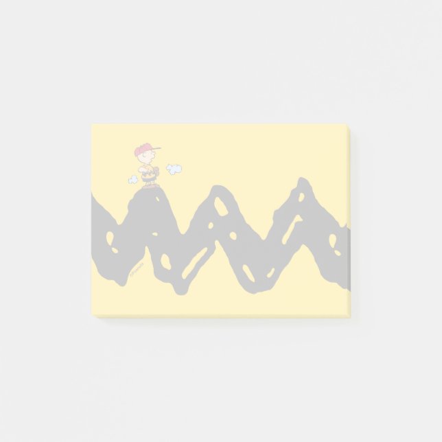 Post-it® cacahuètes | Charlie Baseball Brown (Devant)