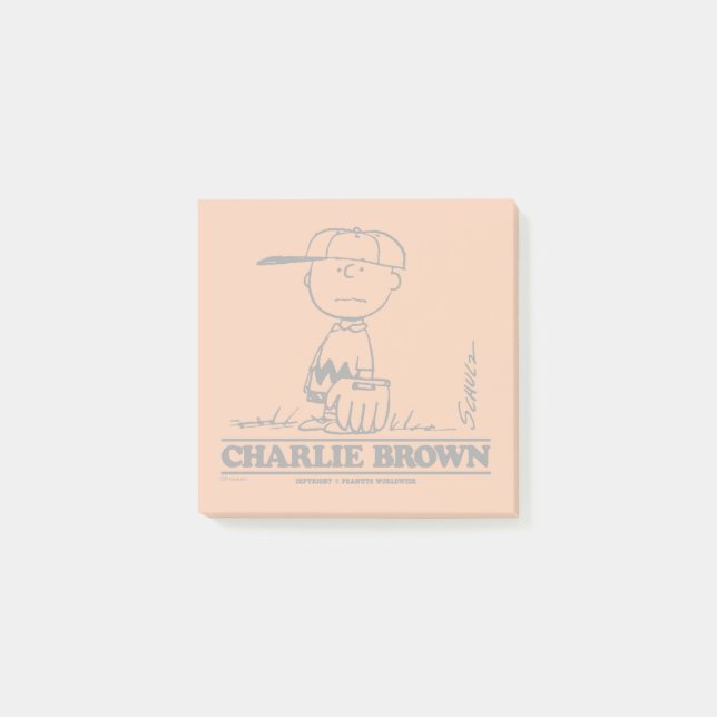 Post-it® cacahuètes | Charlie Brown Jouer à la balle (Devant)