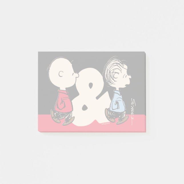 Post-it® cacahuètes | Charlie Brown & Linus (Devant)