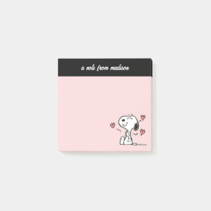 Post-it® cacahuètes   Coeurs de snoopy