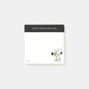Post-it® cacahuètes   Joueur de trompette Snoopy
