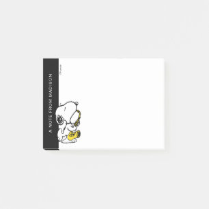 Post-it® cacahuètes   Lecteur Snoopy Saxophone
