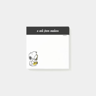 Post-it® cacahuètes   Lecteur Snoopy Saxophone