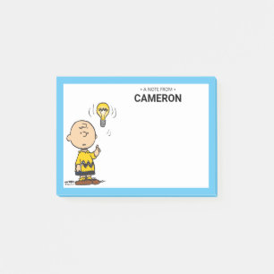 Post-it® cacahuètes L'idée de l'ampoule de Charlie Brown