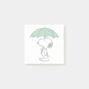Post-it® cacahuètes   Parapluie vert Snoopy