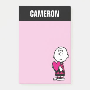 Post-it® cacahuètes   Saint Valentin   Heart Charlie Brown