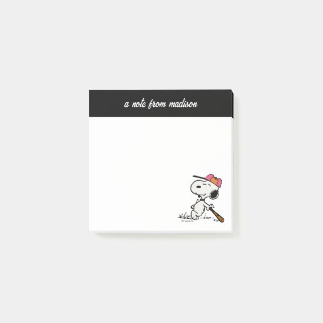 Post-it® cacahuètes | Snoopy at Bat (Devant)