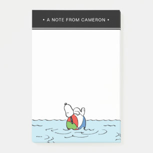 Post-it® cacahuètes   Snoopy Beach Ball Beach
