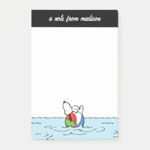 Post-it® cacahuètes   Snoopy Beach Ball Beach