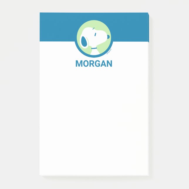 Post-it® cacahuètes | Snoopy Blue Deco Dreams | Ajouter Vot (Devant)