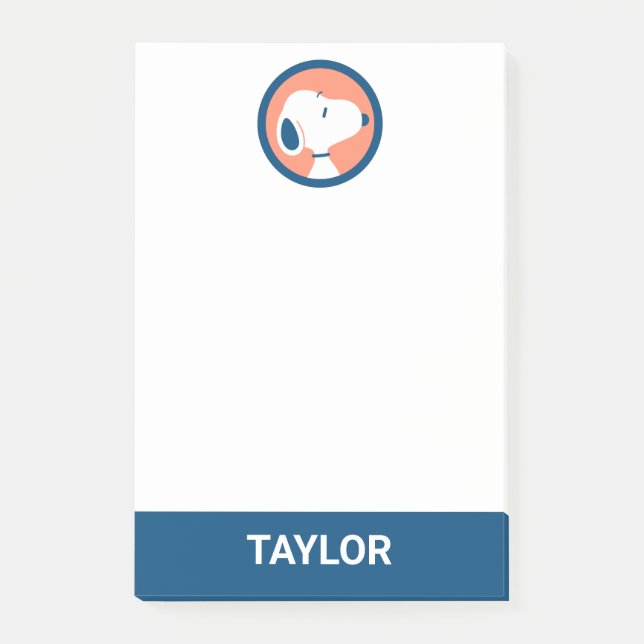 Post-it® cacahuètes | Snoopy Dark Blue Deco | Ajouter Votre (Devant)