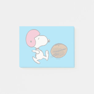 Post-it® cacahuètes   Snoopy Football Kicker
