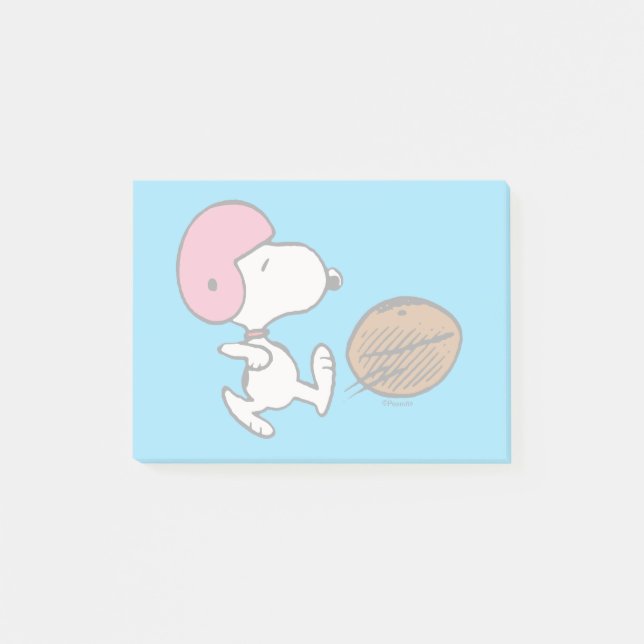 Post-it® cacahuètes | Snoopy Football Kicker (Devant)