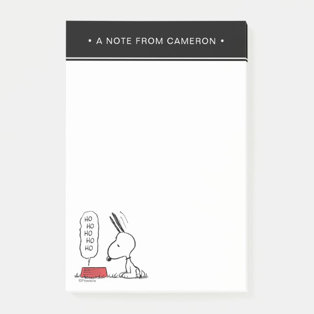 Post-it® cacahuètes | Snoopy Ho Ho Ho Plat alimentaire (Devant)