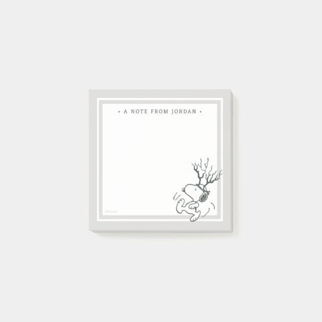 Post-it® cacahuètes | Snoopy Reindeer (Devant)