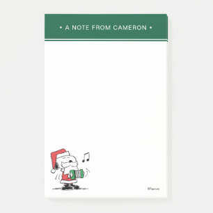 Post-it® cacahuètes   Snoopy Santa Claus Accordian