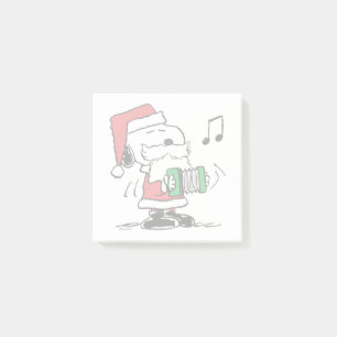 Post-it® cacahuètes   Snoopy Santa Claus Accordian