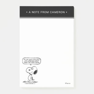 Post-it® cacahuètes   Snoopy Vous ne pouvez pas regarder to