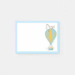 Post-it® cacahuètes   Snoopy & Woodstock Hot Air Balloon