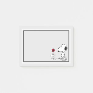 Post-it® cacahuètes   Snoopy & Woodstock Rouge & Noir