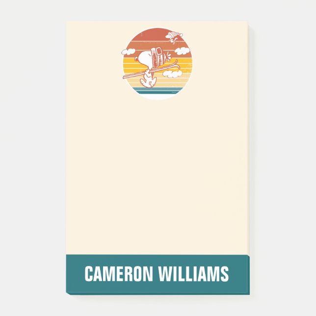 Post-it® cacahuètes | Snoopy & Woodstock Ski Trip (Devant)