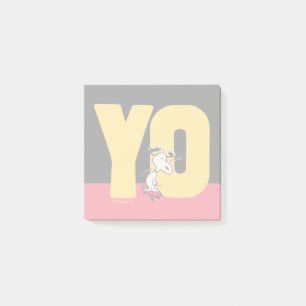 Post-it® cacahuètes   Snoopy YO Skateboard