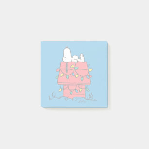 Post-it® cacahuètes   Snoopy's Dog House With Lights