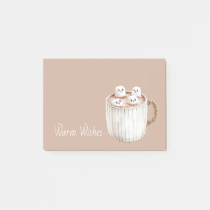 Post-it® Cacao Souhaits Chauds Mug Brun Guimauves