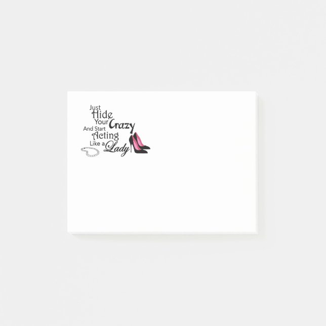 Post-it® Cachez vos notes de post-it folles (Devant)