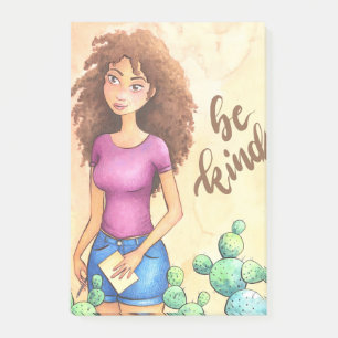 Post-it® Cactus Girl Be Kind