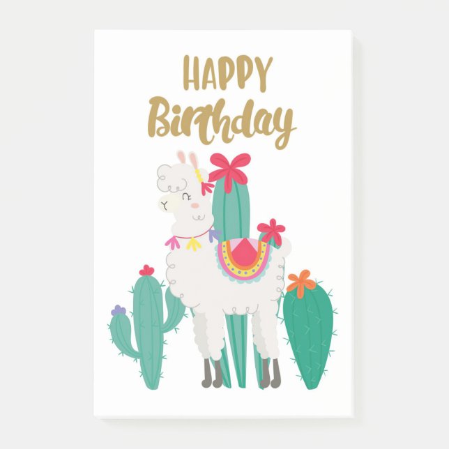 Post-it® Cactus Joyeux anniversaire (Devant)